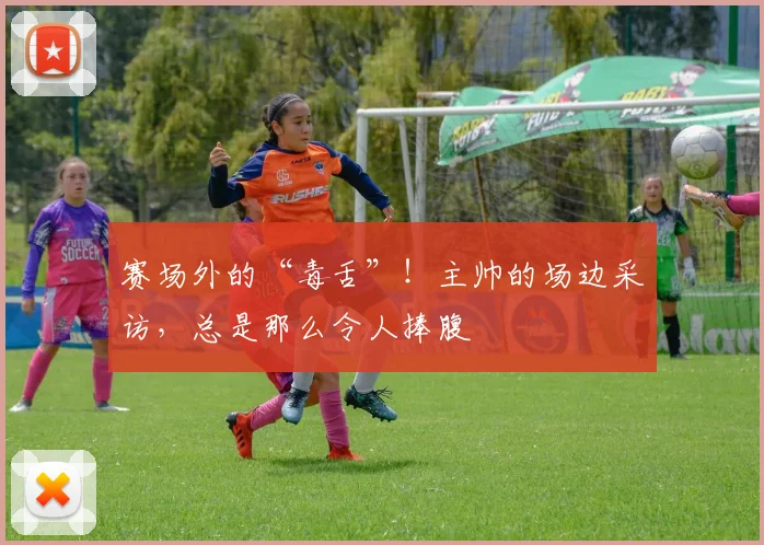 赛场外的“毒舌”！主帅的场边采访，总是那么令人捧腹
